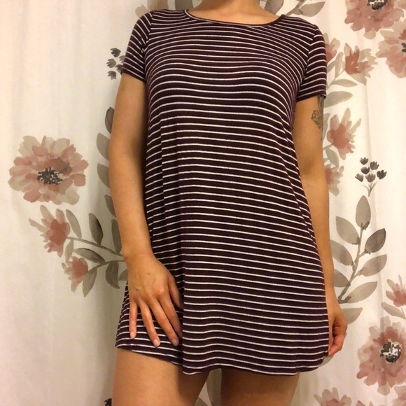 forever 21 striped t shirt dress Striped T-Shirt Dress, Forever 21 Size S, Cute